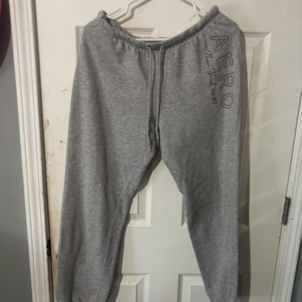 Aeropostale Heather Gray Pullover Hoodie